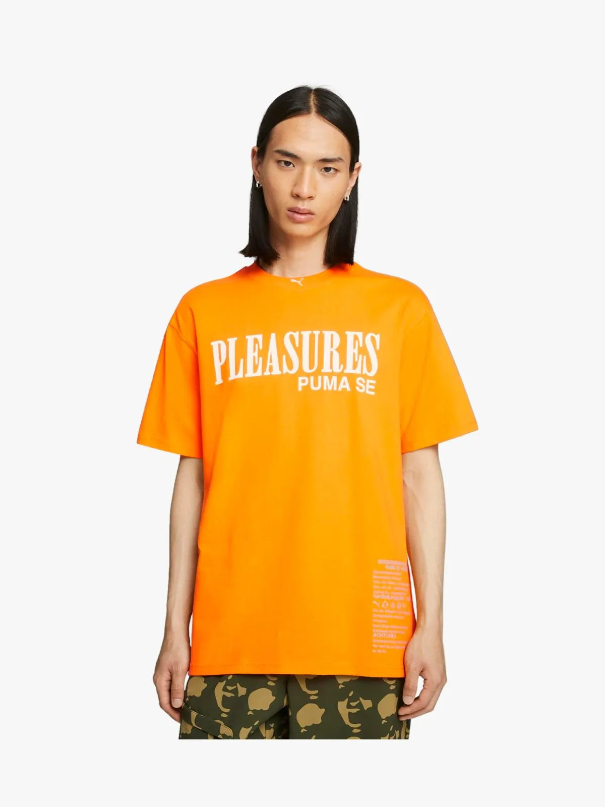 Puma x Pleasures Men’s Orange T-shirt