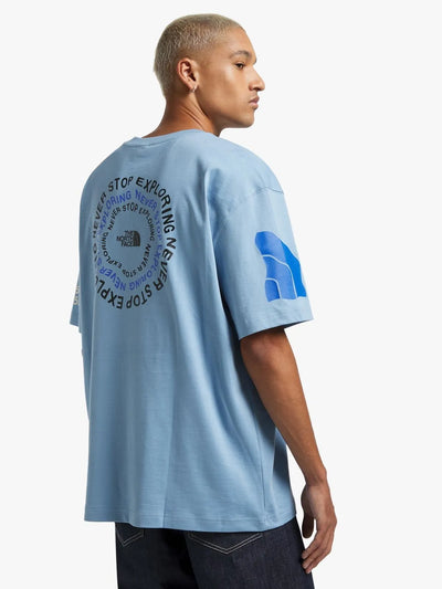 The North Face Men's NSE Patron Graphic Steel Blue T-shrit