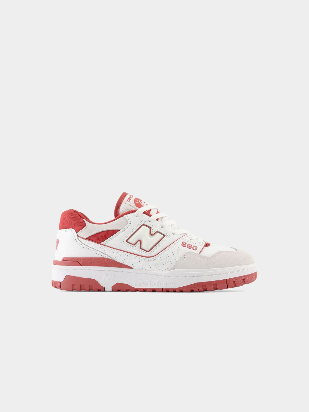 New Balance Men's 550 White/Orange Sneaker