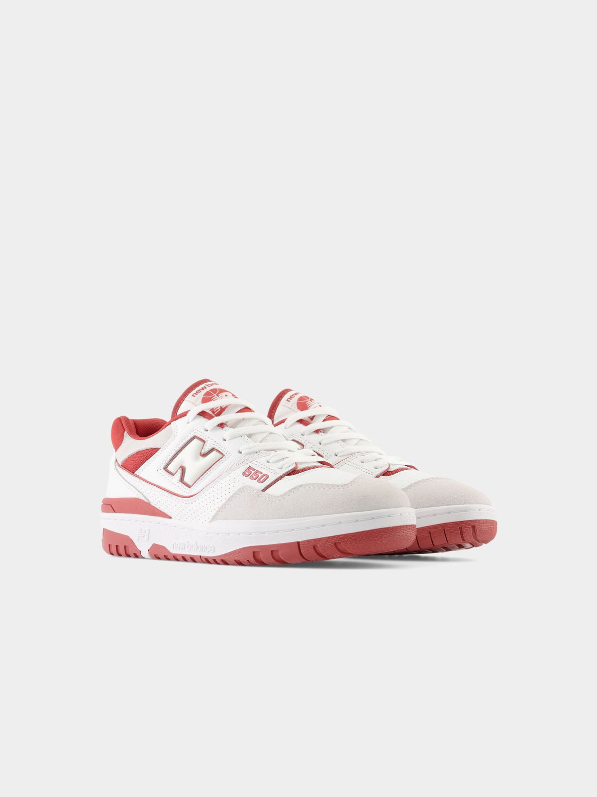 New Balance Men's 550 White/Orange Sneaker