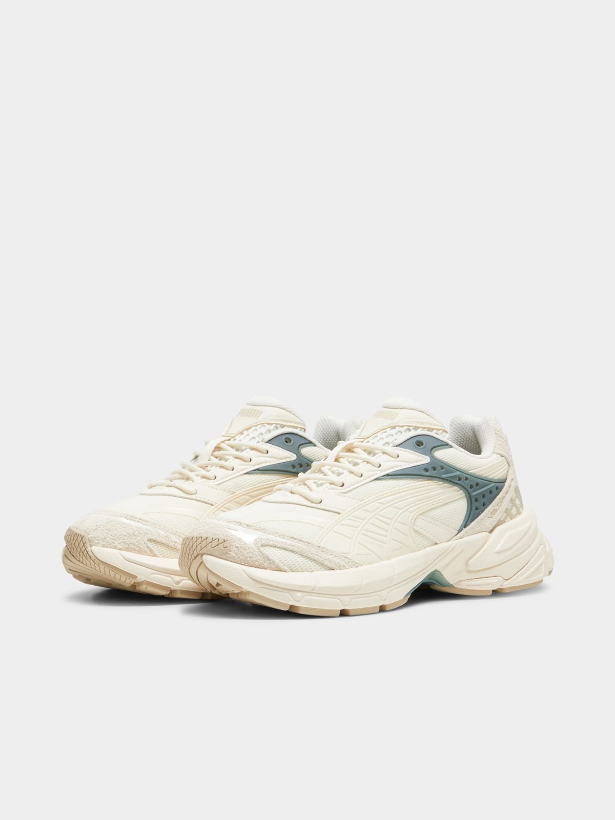 Puma Women's Velophasis Muted Beige/Green Sneaker