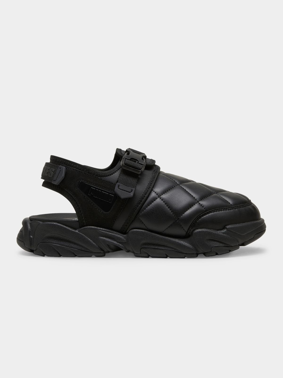 Puma Men's Black Quilted Sandal