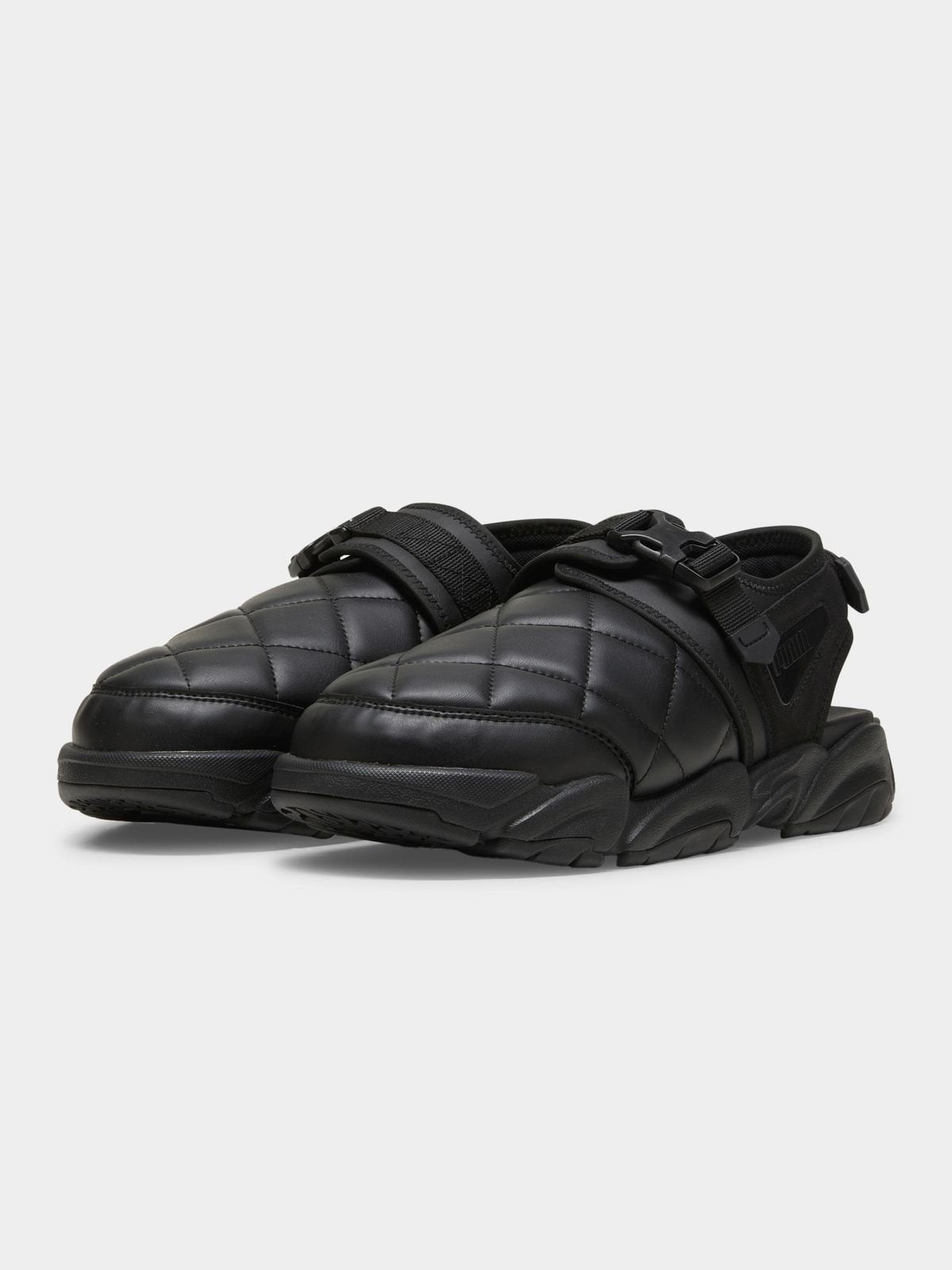 Puma Men's Black Quilted Sandal